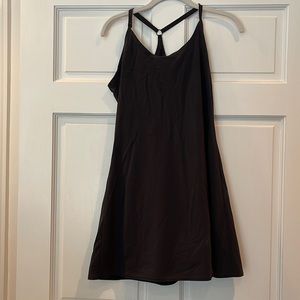 Outdoor voices black exercise dress with attached shorts